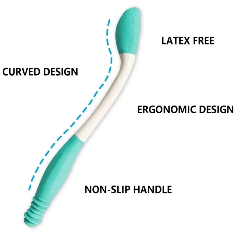 Toilet Aid Comfort Bottom Wiper With Extended Handle Retractable Long Handle Reach Pressing Bend-free Paper Scrub Self Wipe Aid