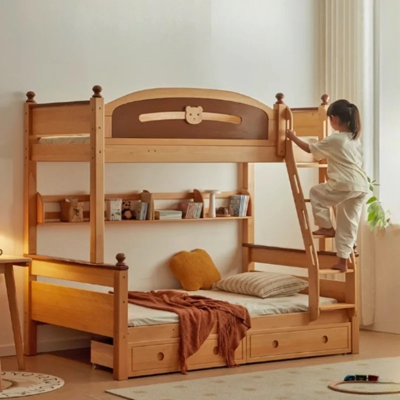 Up Down Stairs Storage Children Bunk Bed Nordic Modern Luxury Frame Kids Bunk Bed Nordic Unique Cama Infantil Bedroom Furniture