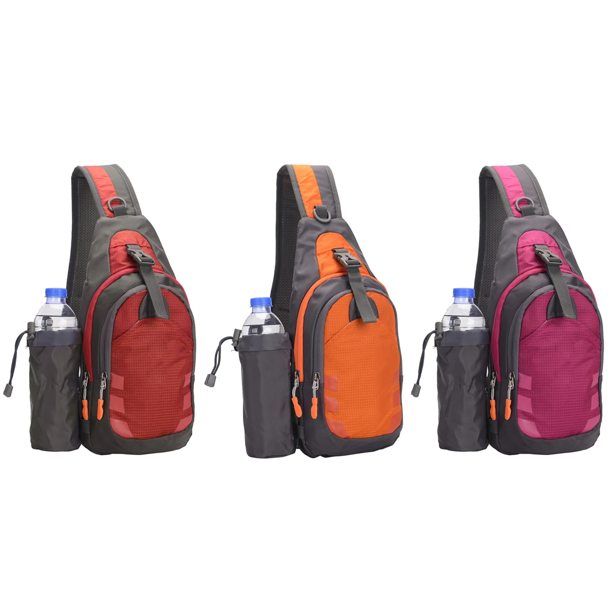 

Shoulder Bag Sling Crossbody Chest Hiking Backpack Waterproof Breathable Anti Scratch Wear Resistant D Ring Adjustable