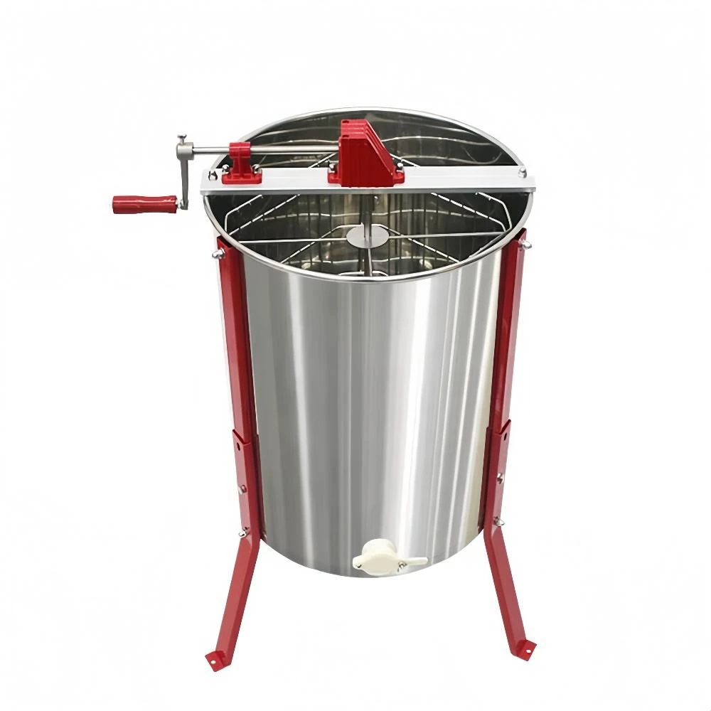 Manual Stainless Steel Honey Extractor Beekeeping Honey Centrifuge Machine for 2/3/4 Deep Frames Honeycomb Extraction Equipment