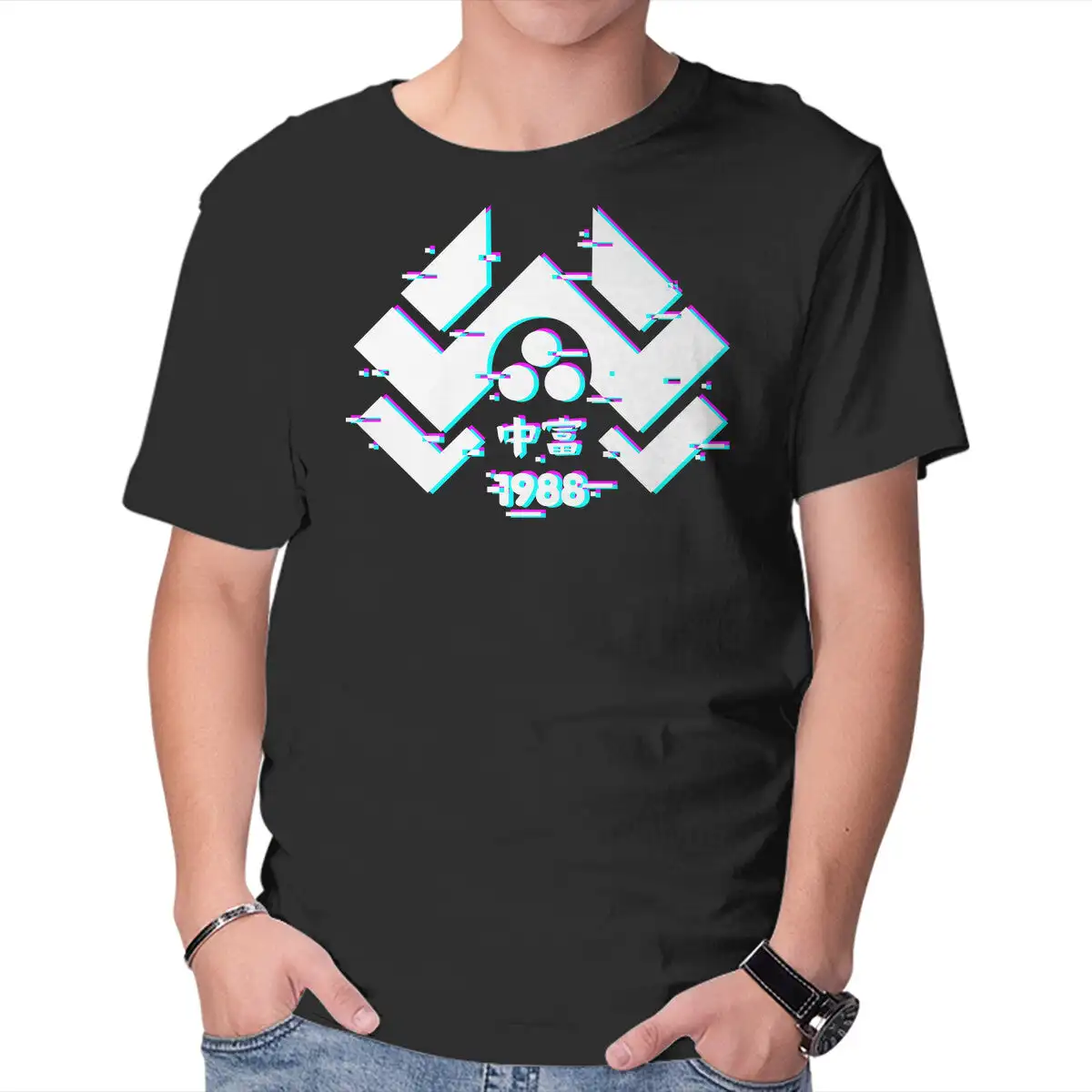 Glitch Nakatomi Anime Graphic T-shirts For Men Clothing Women Short Sleeve Tees New Arrivals Unisex Summer