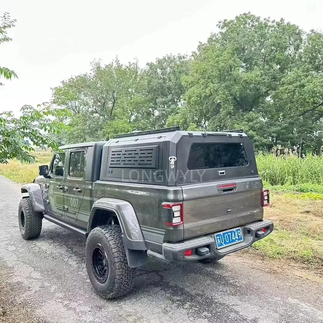 

Сверхмощный жесткий пикап для гладиатора, нержавеющий черный матовый топпер для грузовика, алюминий