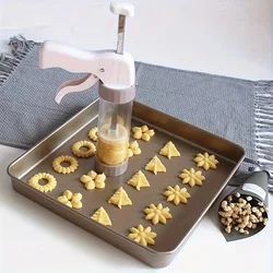 1set-Cookie press - perfect for making small cookies - includes plastic press guns and accessories - basic kitchen tools
