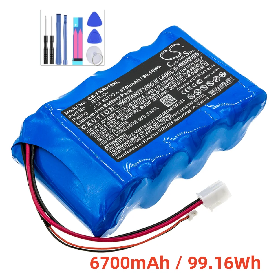 Cameron Sino 6700mAh Battery for BTR-09 for Fujikura FSM-80C,FSM-61S,FSM-62S,FSM-80S,FSM-70R,FSM-601S,FSM-602S,70S,702R,80C+