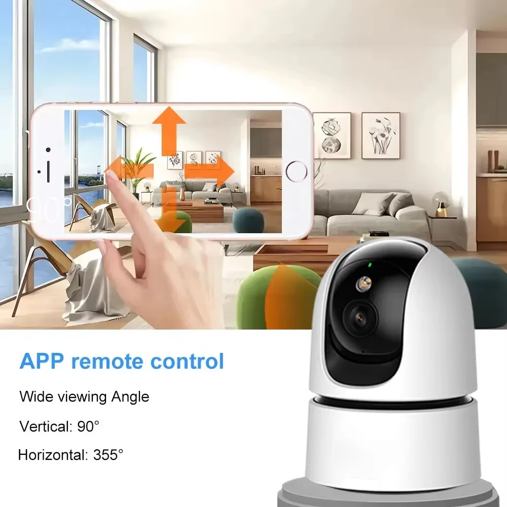 5mp hd indoor rastreamento automático detecção de animais de estimação áudio bidirecional inteligente wifi câmera ip cor visão noturna câmeras de vigilância ptz