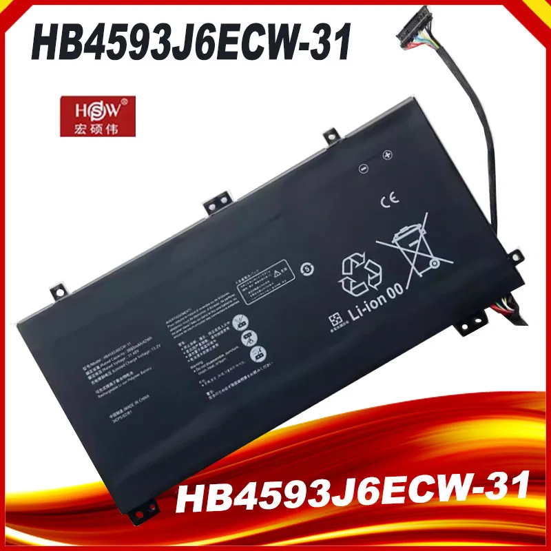 

HB4593J6ECW-31 Laptop Battery For Huawei Matebook 13 WRTB-WFH9L WRTB-WFH9F WRTB-WFE9L 11.46V 3665mAh 42WH