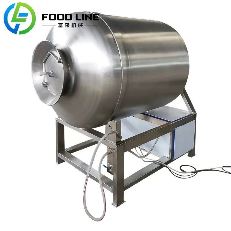 Chicken Beef Pork Vacuum Meat Tumbler Machine Commercial Marinator Stainless Steel Vacuum Roll Kneading Machine