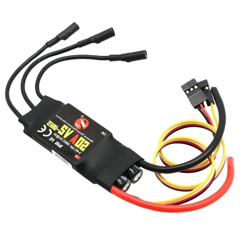 ZMR 40A 50A 80A 100A V2 ESC بدون فرش مع وحدة تحكم في السرعة 2-4S مع BEC/UBEC لطائرة هليكوبتر رباعية RC