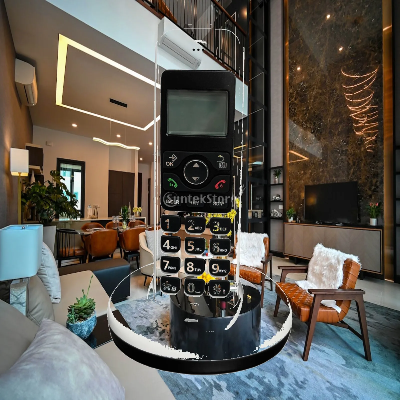 Cordless Phone, Durability, Speakerphone Practical Convenient, High Performance Big Button Phone with Display Easy to Use