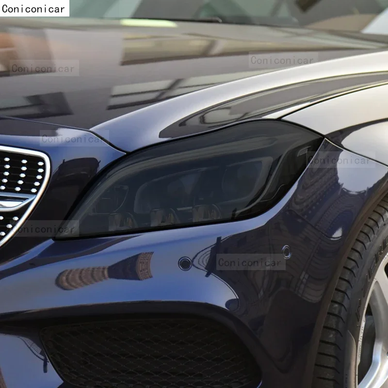 سيارة العلوي طبقة رقيقة واقية الضوء الخلفي ملصق أسود شفاف لمرسيدس بنز CLS الفئة W218 C257 AMG 2012-2023 PPF #6