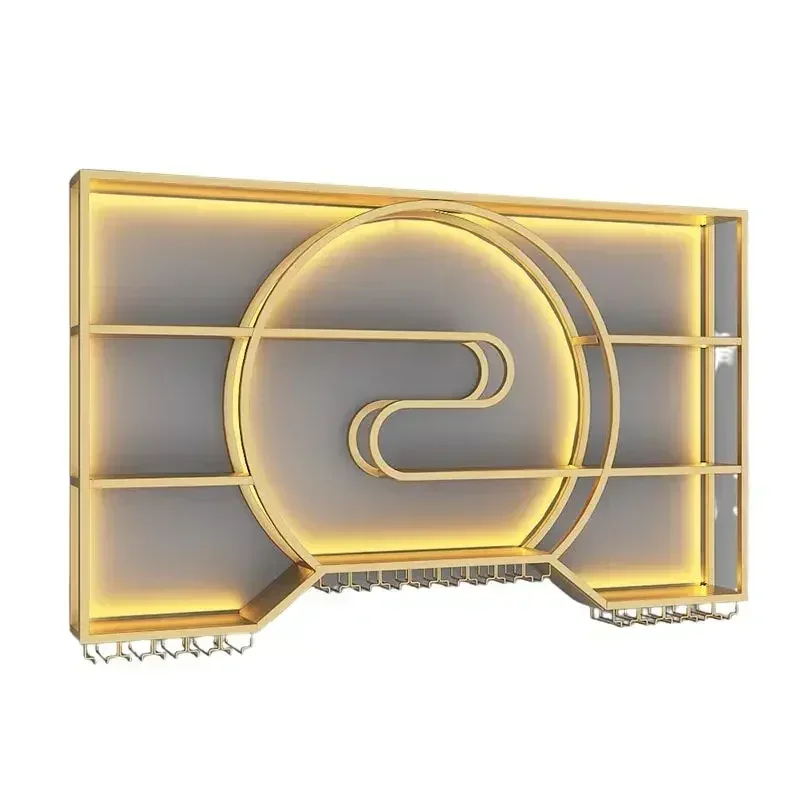 

High QualityModern Luxury Wine Holder Storage Display Living Room Wall Wine Rack Shelf Botellero Vino Pared Bar Furniture