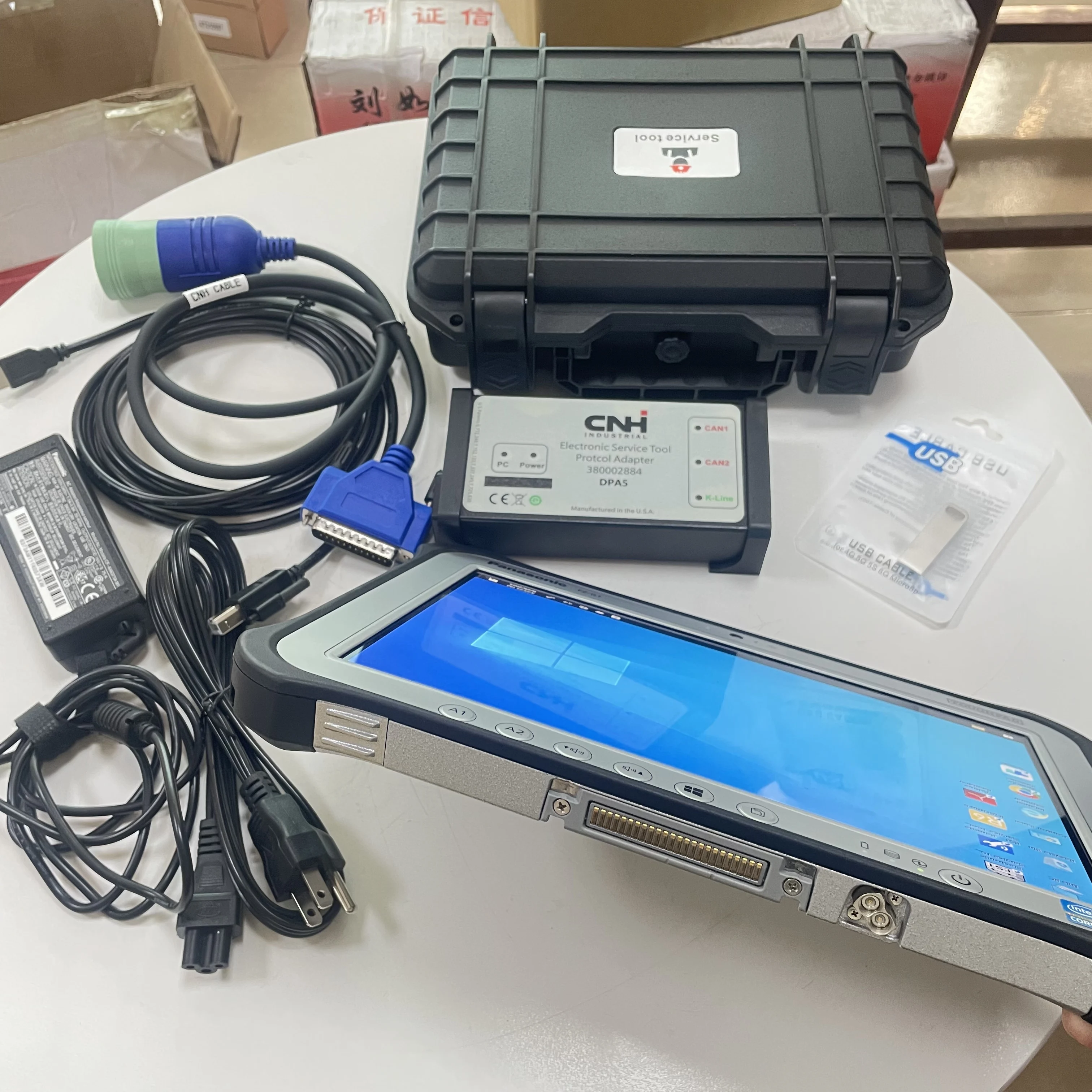 أداة تشخيص V9.8 EST DPA5 380002884 لحفارة CNH New Holland أدوات خدمة جرار قطع غيار ماكينات البناء #6