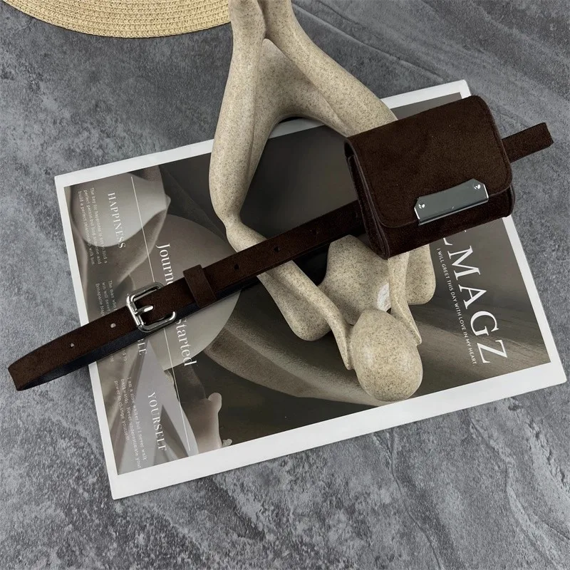 Sabuk Kulit Suede Wanita Vintage Punk Tas Korset Wanita Cummerbund Mantel Ikat Pinggang Gaun Dekorasi Sabuk Lebar J1666