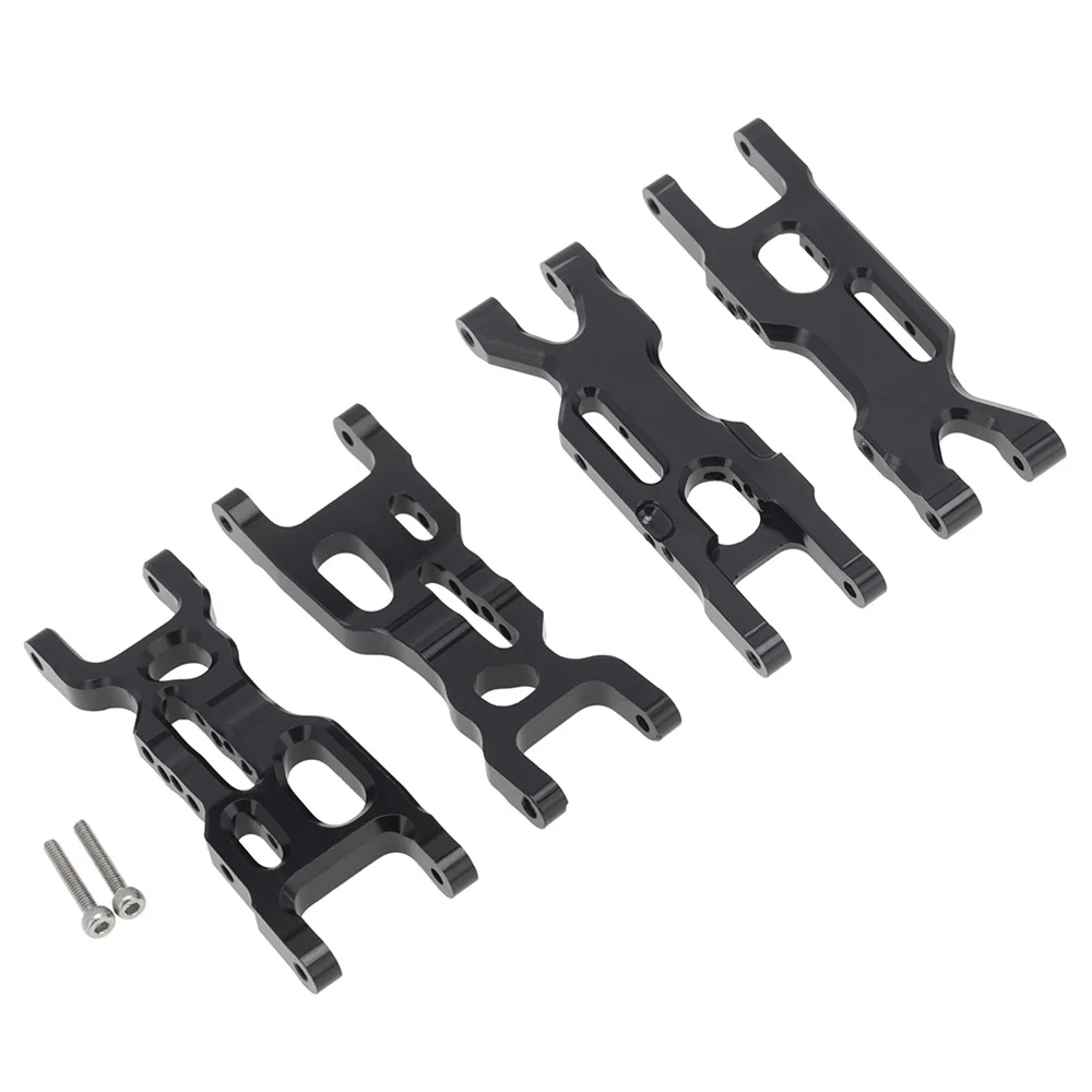 4Pcs Metal Front and Rear Suspension Arm Set for Losi 1/18 Mini-T 2.0 2WD Stadium RC Truck Car Upgrade