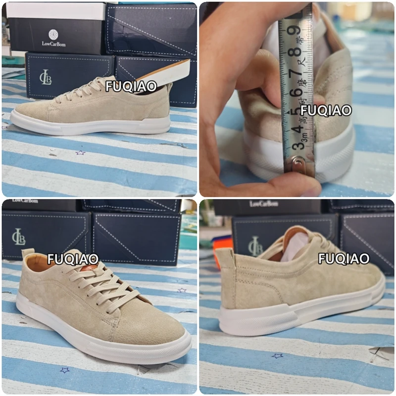 Genuine Leather Elevator Shoes for Men 4CM Hidden Height Boost Comfort Soft Sole Daily Casual Elevator Shoes Board Sneakers view 4