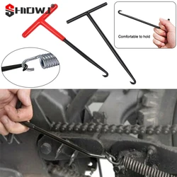 Motorcycle Exhaust Spring Hook T Shaped Handle Exhaust Pipe Spring Puller Installer Hooks Repair Tool For Springs Removal