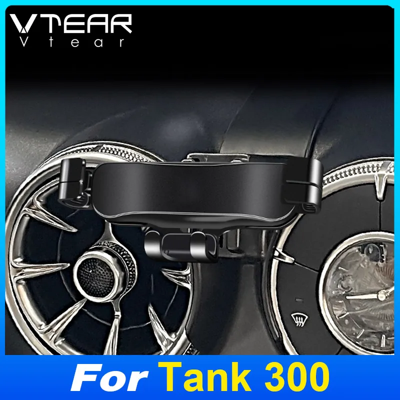 

Vtear Car Phone Holder Clip Mount Cover Multi-function GPS Display Stand Bracket Interior Decoration For GWM Tank 300 2021-2024