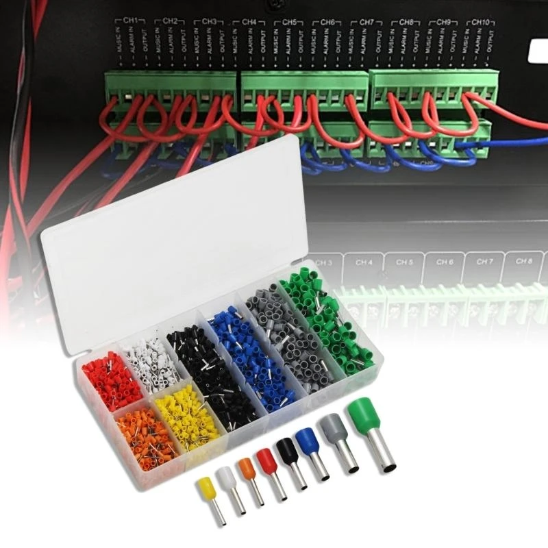 Electrical Wire Terminals Insulated Ferrule Pin End Assortment Box for Project high quality