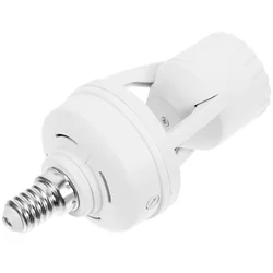 E14 Induction Lamp Holder Motion Sensor Light to E27 Converter Bulb Screw PC LED