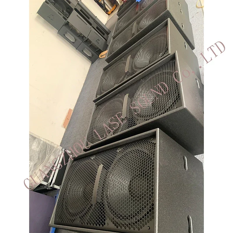 Pro PA Sound System Dual 18 Inch Powerful Stage Performance DJ Bass 218 Subwoofer Speaker 1600W Big Power Subwoofer