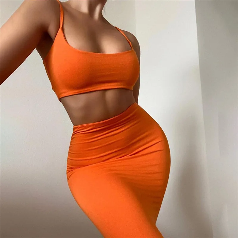 

Fashionable Buttocks Wrapped Skirt Two-Piece Set Dress