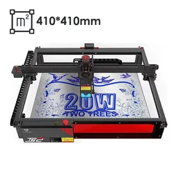 Twotrees TS2 Laser Engraver 20W Laser Cutter Auto Focus Laser Engraving Machine for Wood Metal Support Offline Control