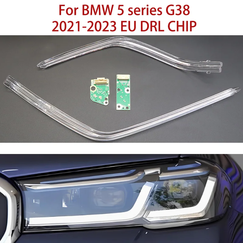 White Light Source Module LED Light For For BMW 5 series G30 G38 Angel Eye Ballast Chip 2021-2023 EU Car DRL CHIP Conduit Strip