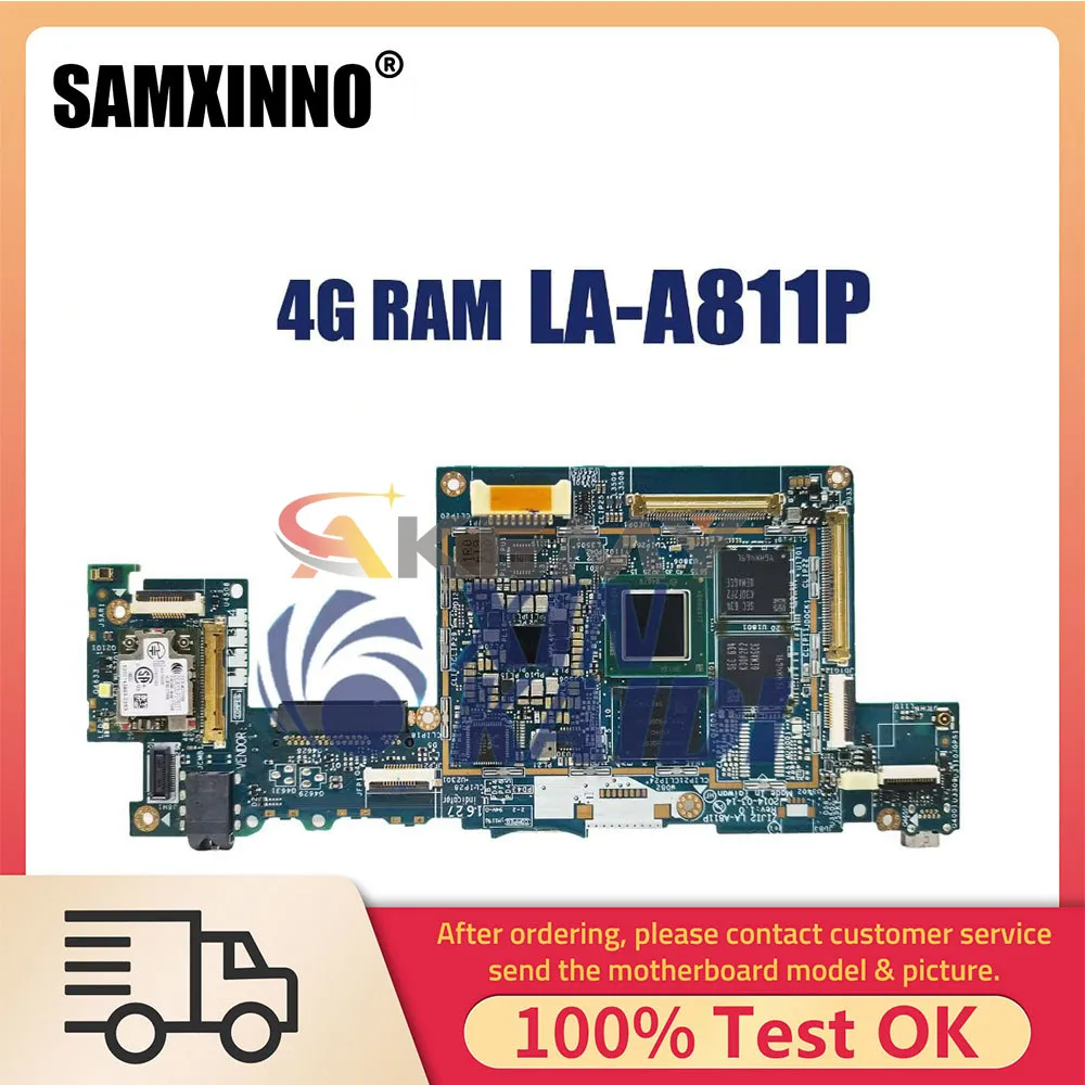 

Notebook Mainboard For Lenovo ThinkPad 10 LA-A811P Laptop motherboard ZIJI2 with CPU Z3795U 4GB-RAM 64G-SSD Full Tested