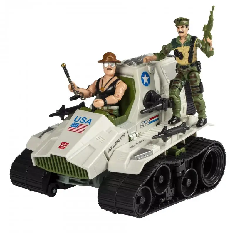 Hasbro GI Joe x Transformers Collaborativo Kup Triple T con Sgt. Abatta e collare in pelle Action Figures Modello Giocattoli Regali