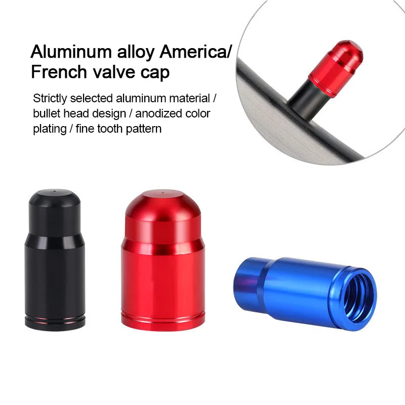 Presta/Schrader Standard Aluminum Alloy Car Tire Valve Cap Truck Road Mountain Bike Wheel Rim Valve Stem Cap Bicycle Accessories