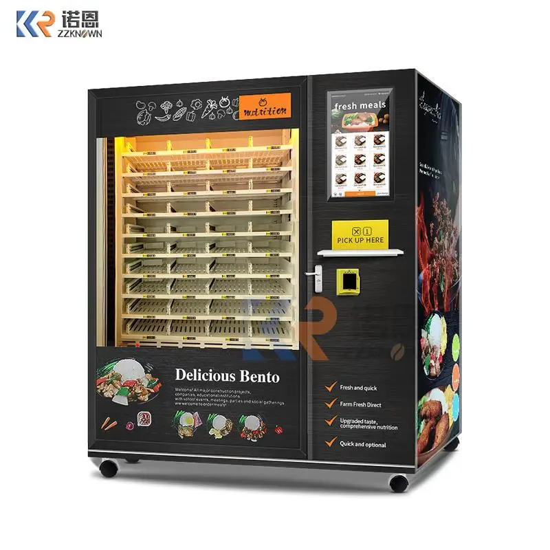 

Automatic Hotting Meal Food Selling Vending Machine With Microwave Bigger Size Venidng Machine