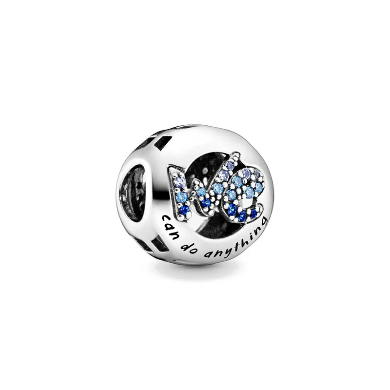 100% 925 Sterling Silver plated Devil's Eye Blue Charms Fit Pandora Original Bracelet DIY Boutique Jewelry Making