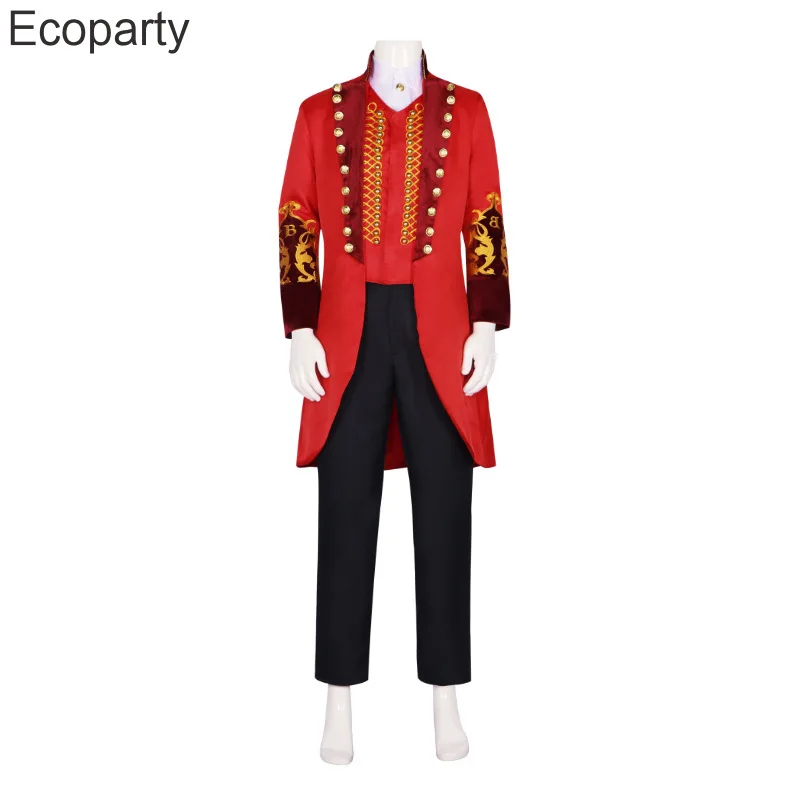 2023 The King Of Circus Barnum Cosplay Costume Barnum Hugh Jackman Uniform Jacket Pants Suit Halloween Costumes For Men Adult