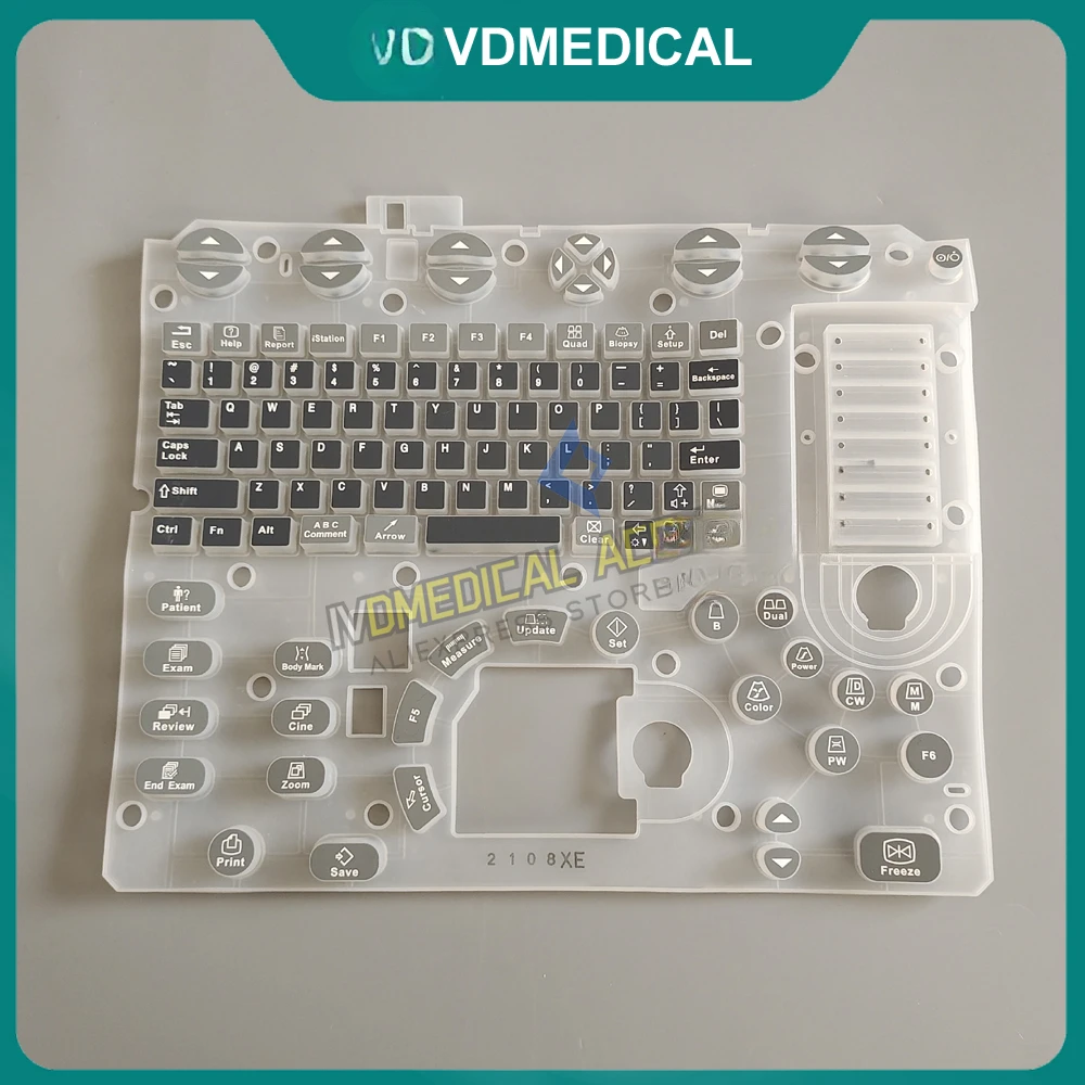 New Mindray M5 M6 M7 Color Doppler Ultrasound Silicone Button Membrane Main Keyboard Panel Silicon Keypad Silica Gel Key Board