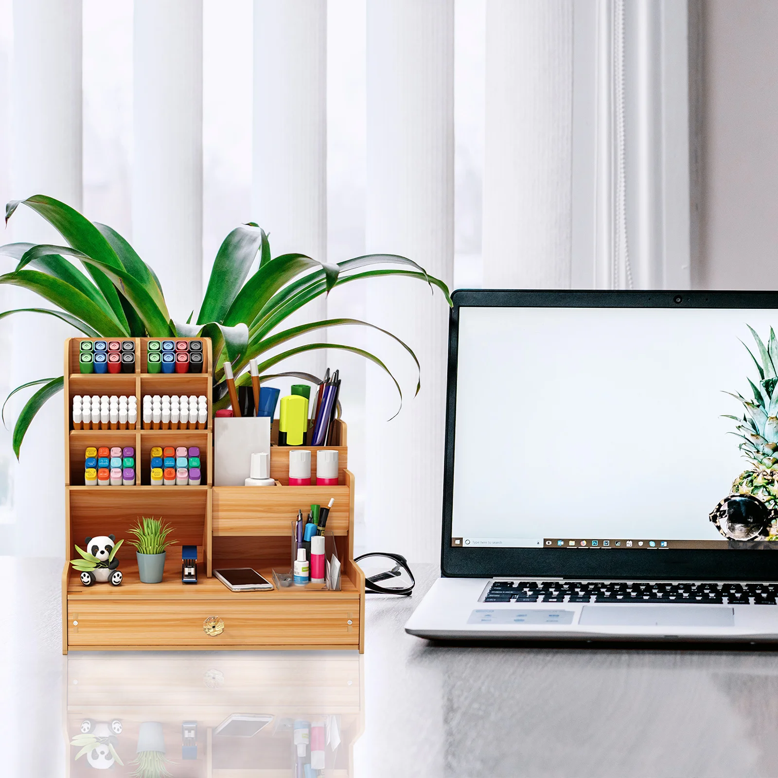 Household Pencil Holder Multi-Function Desk Organizer Stylish Large Capacity Convenient Office Student Table Organizer