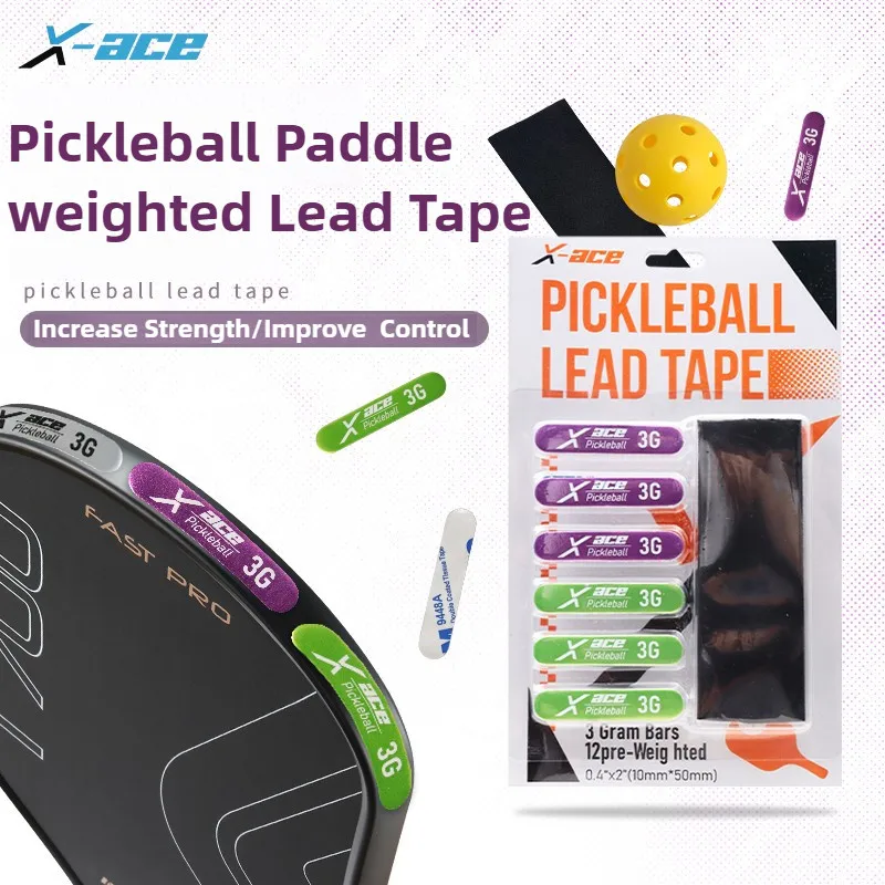 X-ACE Pickleball Paddle Weighted Strips Tape, Balance Adjuster, for Enhanced Control and Power in Pickleball Game, Lead Tape
