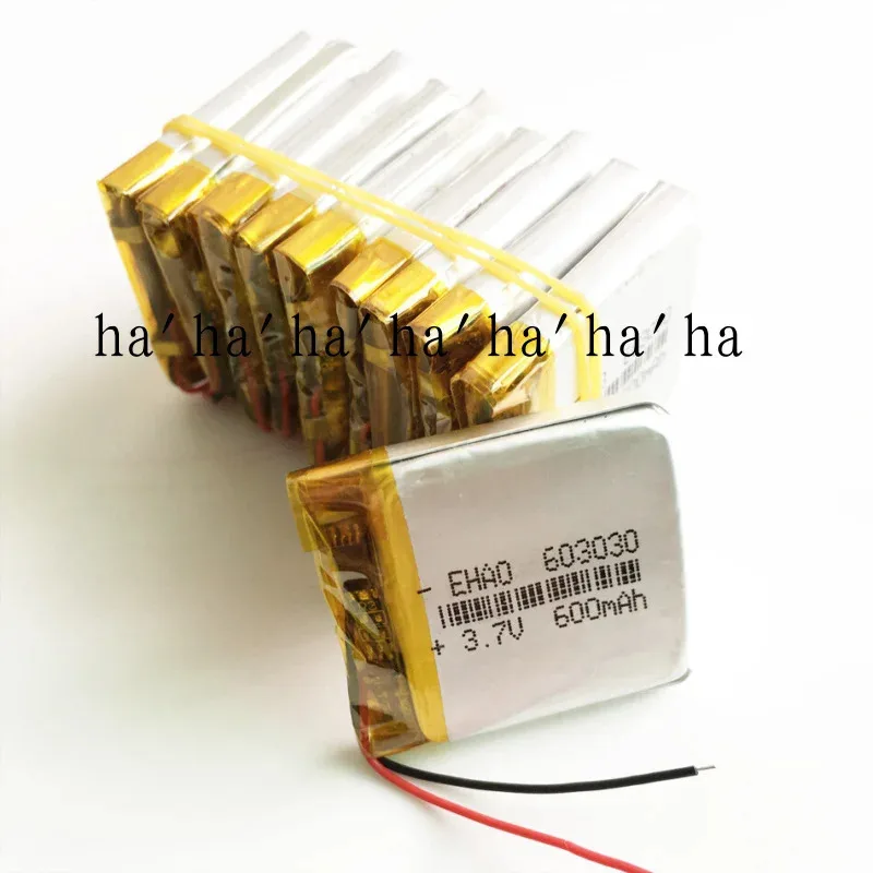 

10 x 3.7V 600mAh Lipo Li-Polymer Rechargeable Battery Cells For MID GPS 603030