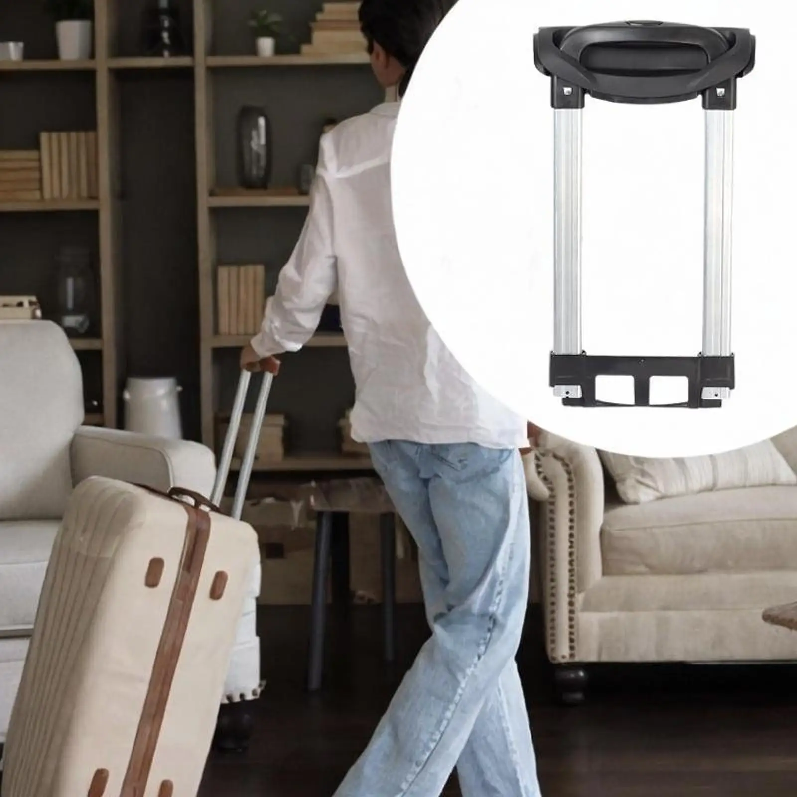 

Luggage Telescopic Handle Compact Accessories Replacement Pull Drag Rod