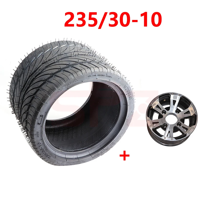 

235/30-10 inch tubeless tires with aluminum alloy wheels for ATV kart UTV off-road vehicle front and rear wheels