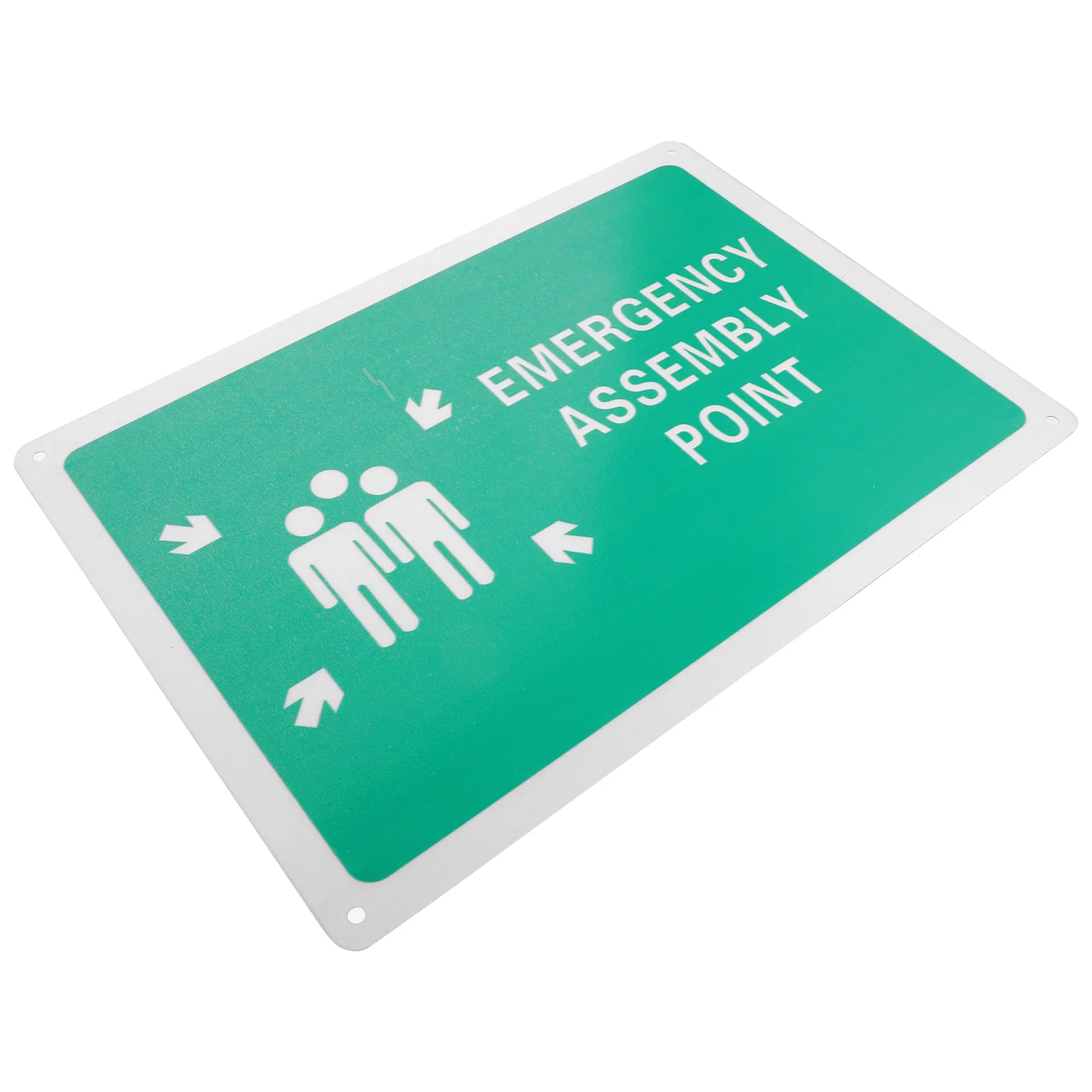 Assembly Point Signage Public Area The Weather-resistant Aluminum Metal Caution Safety Label Emergency