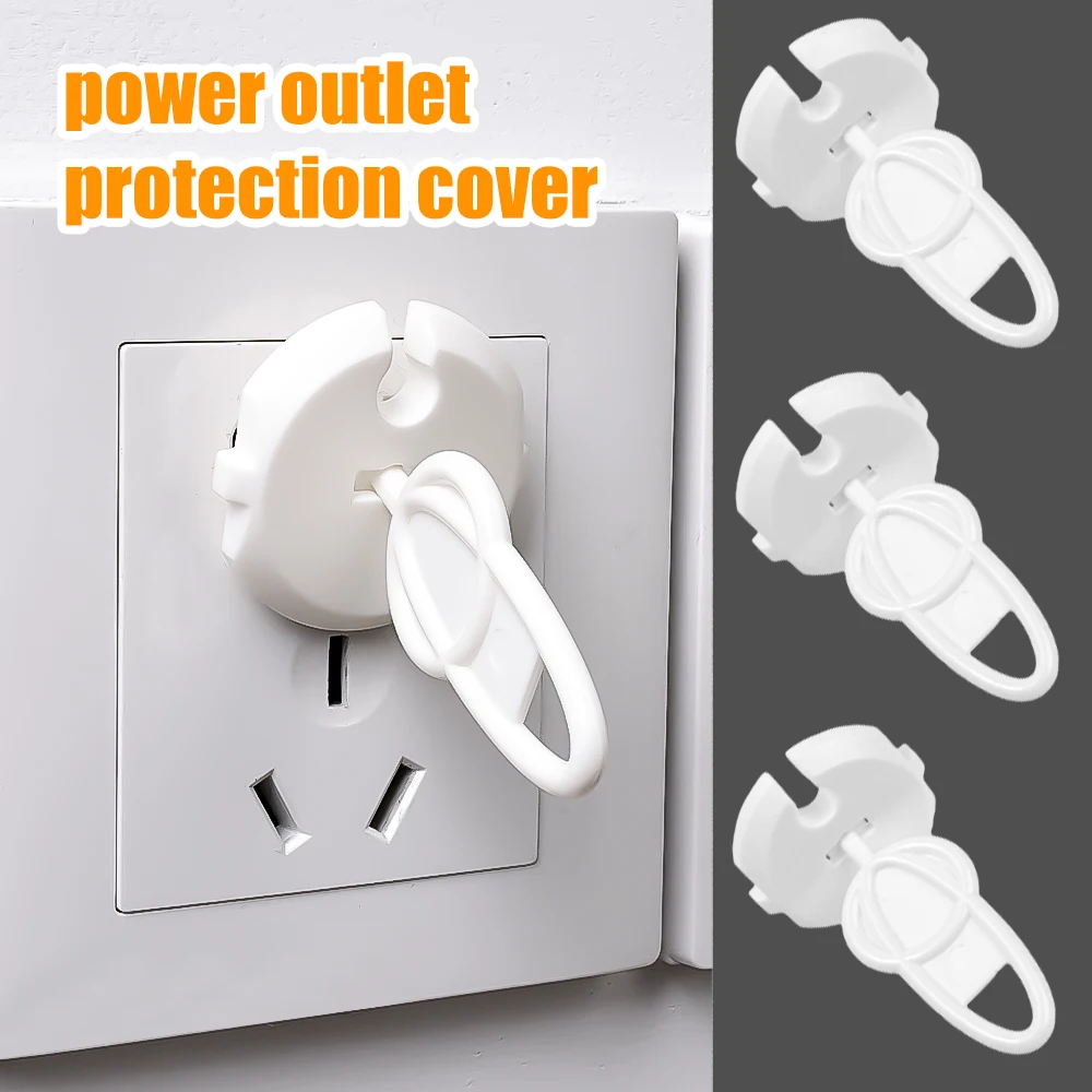 1/10Pcs France Electrical Safety Socket Protective Covers Baby Anti-electric Shock Safe Protector Plug-in Outlet Guard Locks