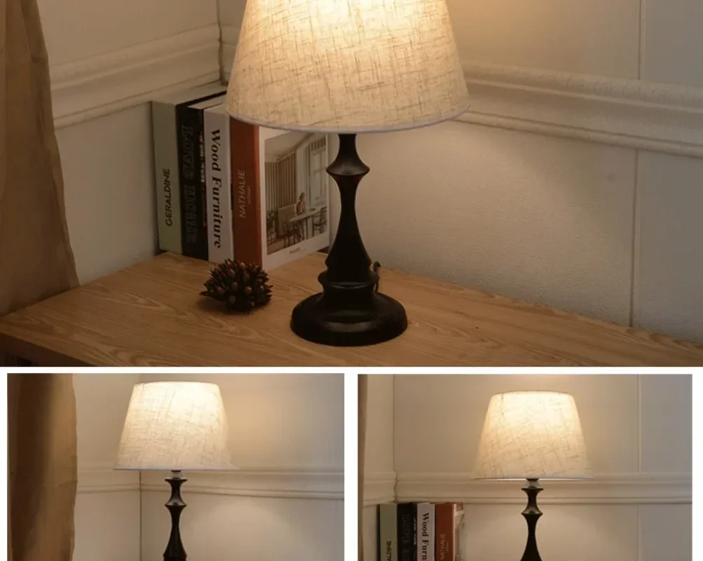 Belle lampe de bureau américaine chambre veilleuses nordique minimaliste moderne salon lampe de chevet