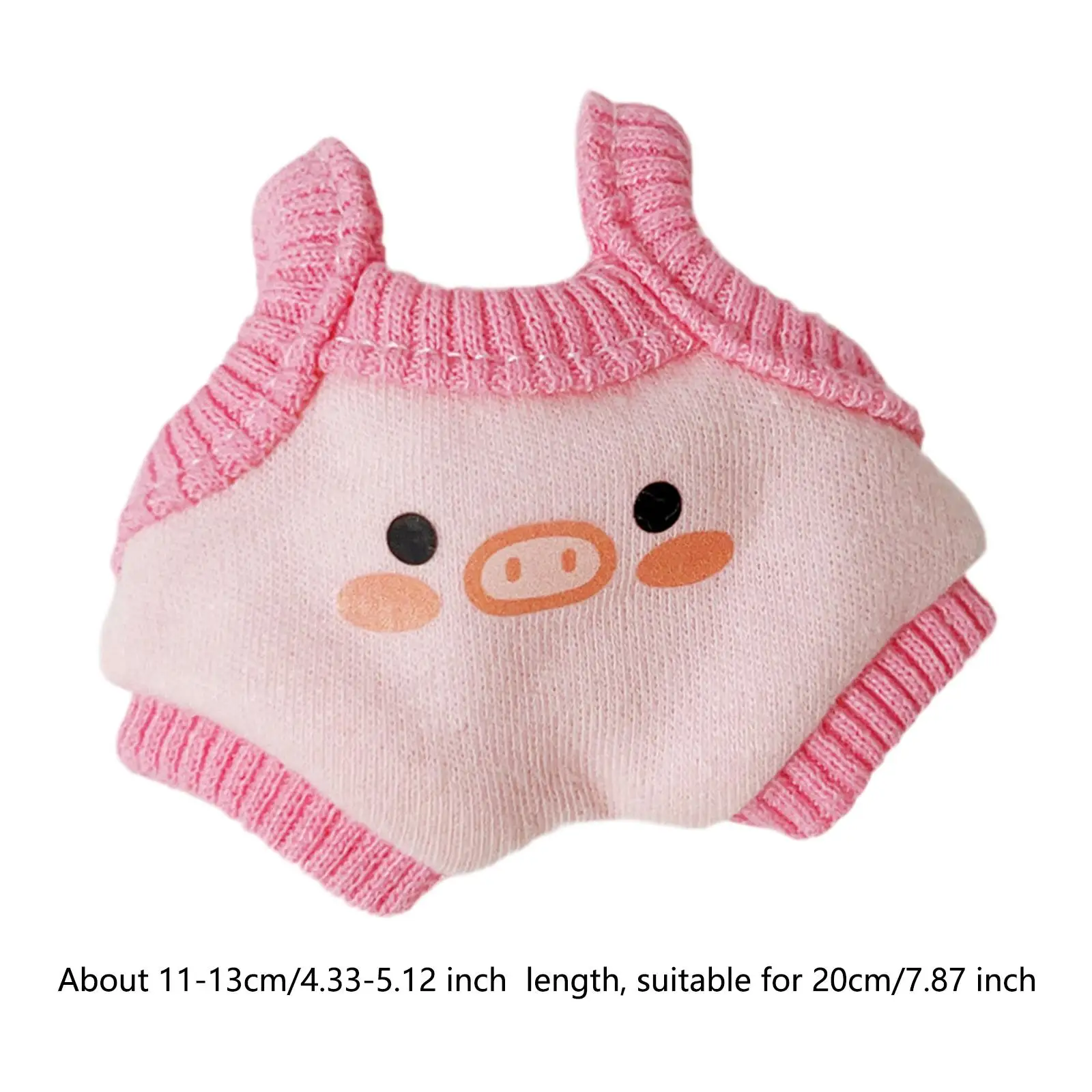 Clothes for 20cm Plush Doll Stuffed Animals Clothes Pretend Play Fashion Cute Girls Boys Gift Soft Suspender Pants DIY Dress up