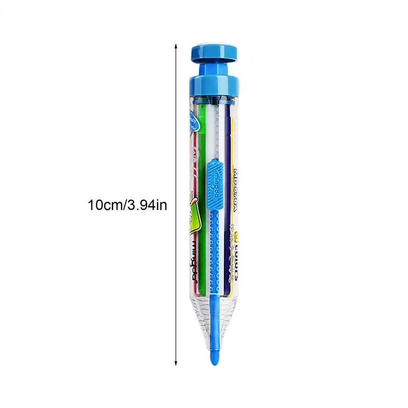 8 In 1 Crayons Rotating 8 In 1 Pens Coloring Crayons Portable 8 Color Retractable Crayons Pressing Crayon Pencils For Kids
