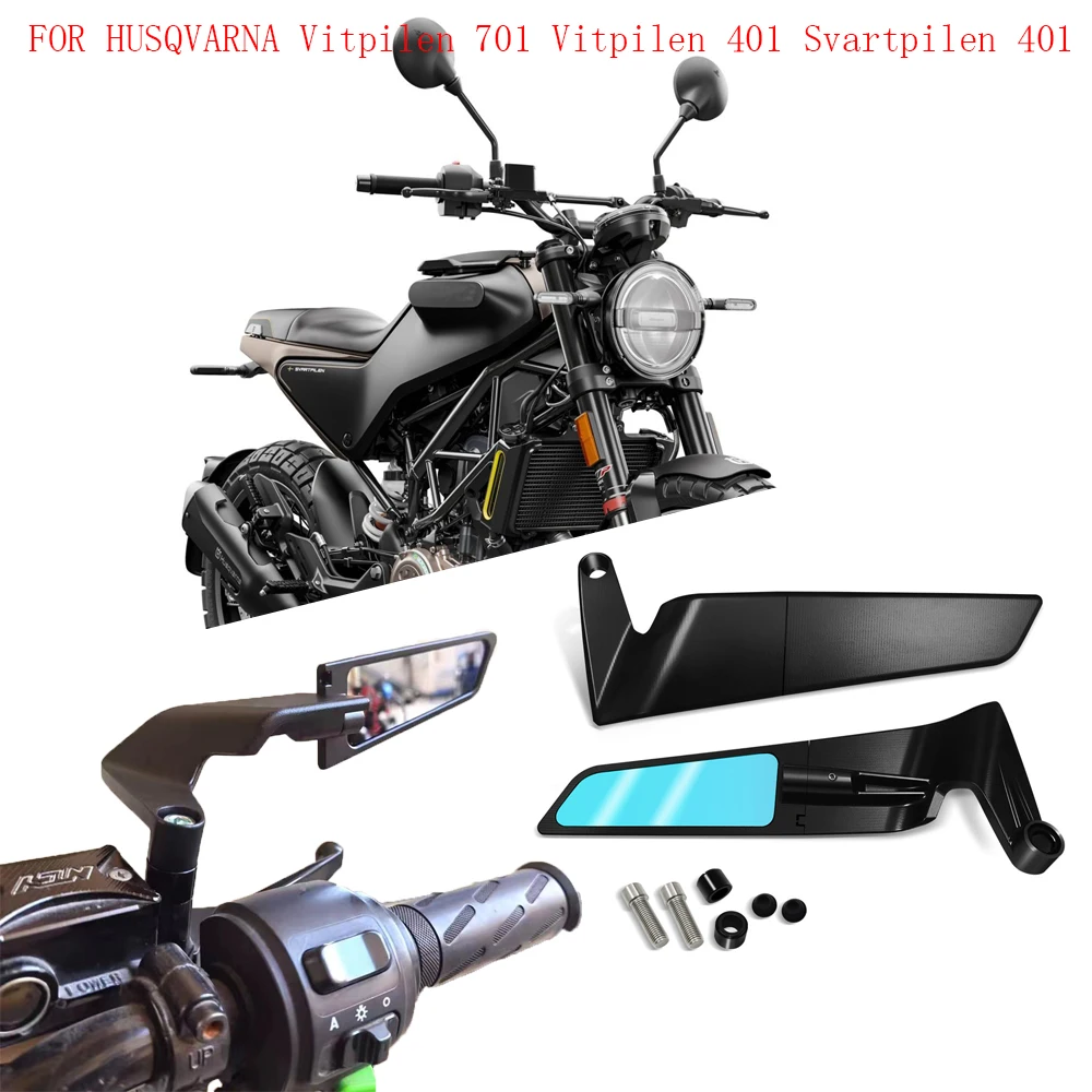 For HUSQVARNA Vitpilen 701 Vitpilen 401 Svartpilen 401 motorcycle accessories rearview mirror wind wing side rear view reversing