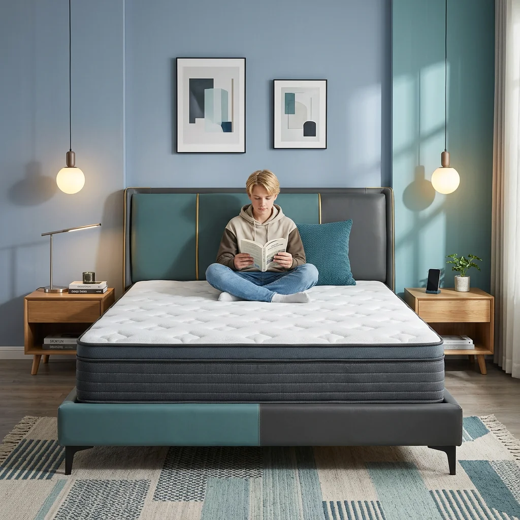 Mutesleep 14 Inch Full Size Mattress Cooling Gel Memory Foam Mattress Medium Firm Quiet Motion Isolation Bed in a Box Support