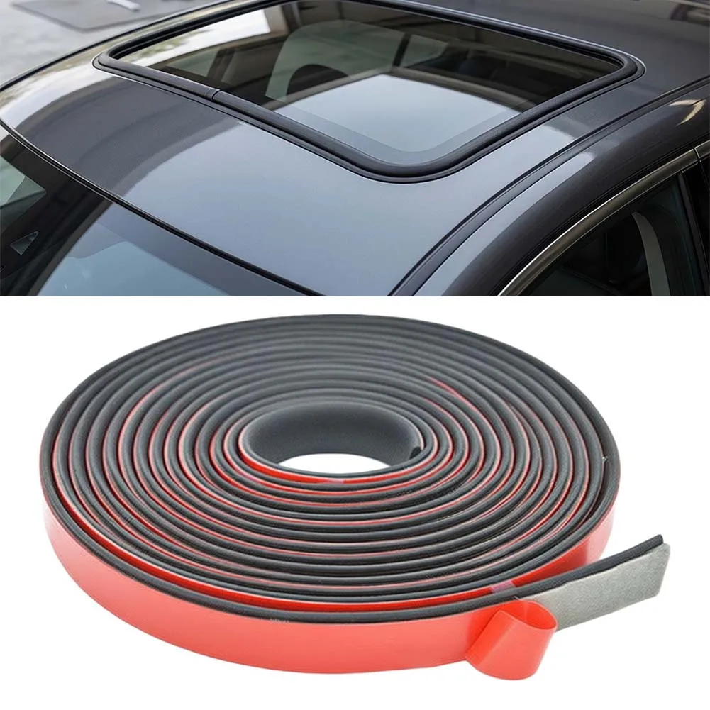 Seal Rubber Comfortable Riding Experience Car Windshield Seal Rubber Strip Kit for Sunroof and Casement Glass 300cm