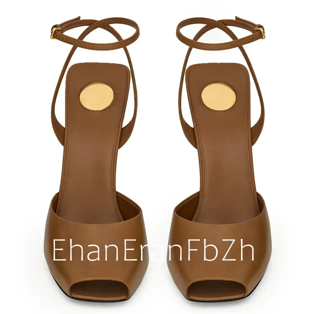 2025 Summer New Fish Mouth Stiletto Sandals European and American Fashion Party Wedding Sexy Large Women\'s Sandals