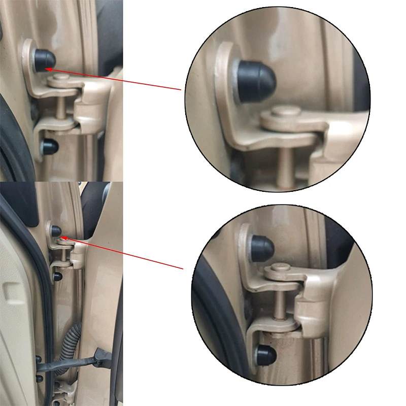 الترباس الجوز قبة حماية قبعات يغطي يتعرض مسدس البلاستيك المسمار الدائري السحابات 50/100 قطعة الباب الأمامي الخلفي ديكو سيارة دراجة نارية #4