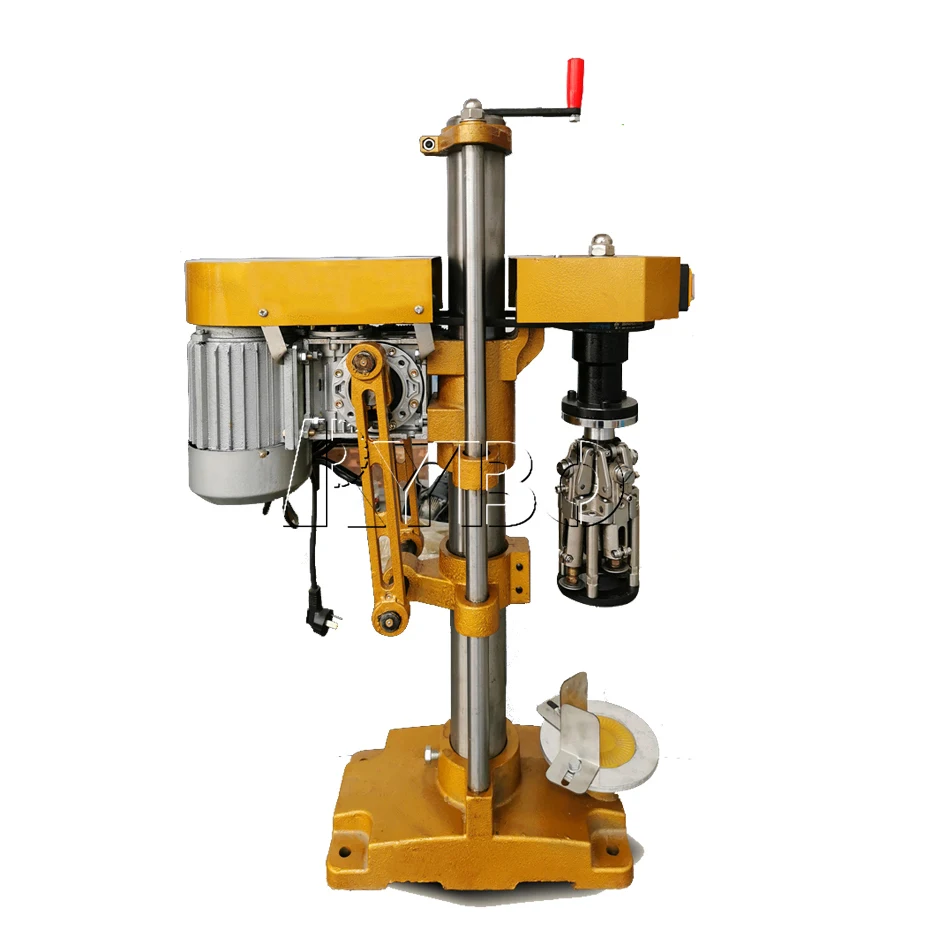 

Low Price Small Manual Cheap Semi Automatic Plastic Glass Wine Bottle Screw Capping Sealing Machine for Metal ROPP Aluminum Cap